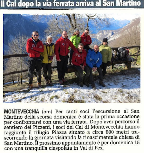 Articolo Giornale di Merate - Monte San Martino