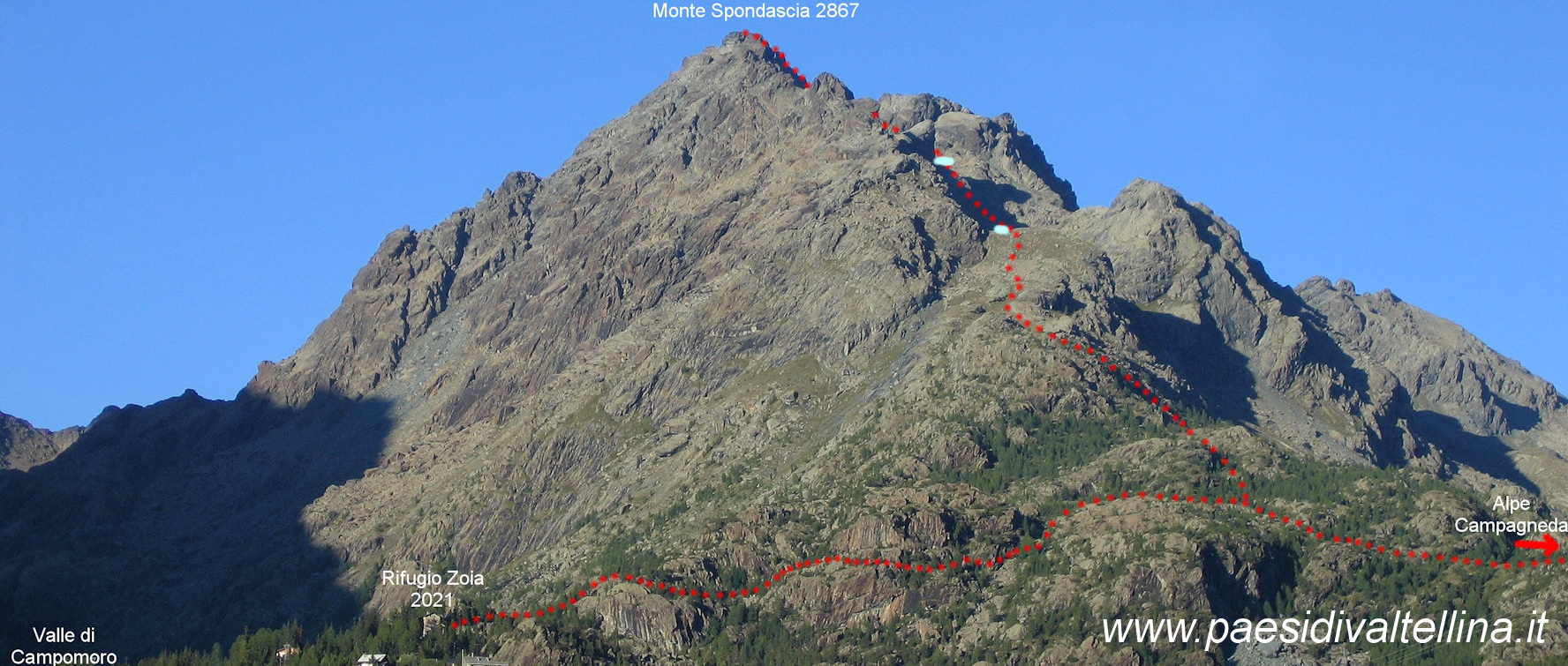 Cima Monte Spondascia (2867 m)