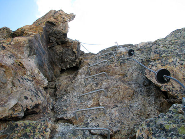 Piz Trovat - Dettaglio Ferrata