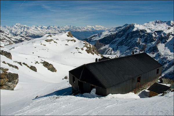 Vista sul Rifugio degli Angeli