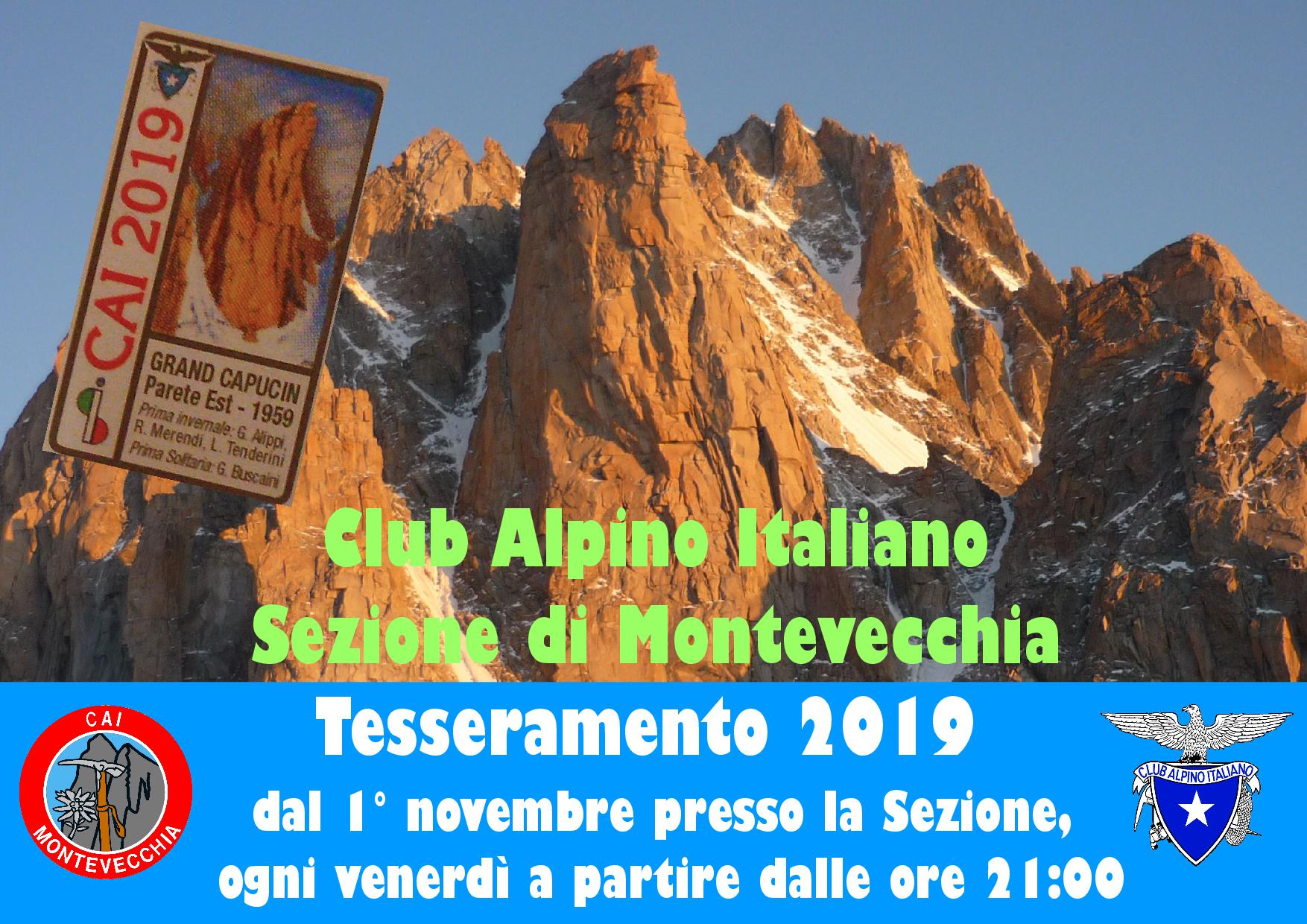 Locandina Tesseramento 2019