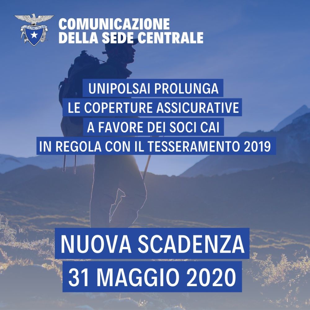 Proroga copertura assicurativa 31-05-2020